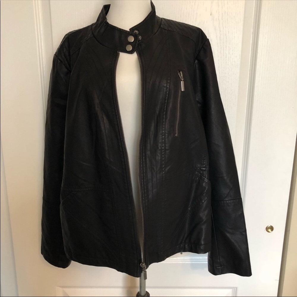 Faux leather jacket